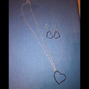 New Sterling Silver Chain Necklace w/ Earrings